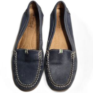Naturalizer N5 Comfort Navy Blue Leather Moccasin Loafer Shoes sz 10M